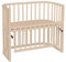 babybay Maxi Comfort Plus Beistellbett & Stubenwagen aus massivem Buchenholz/Zustellbett mit Verschlussgitter/stufenlos verstellbar & umweltfreundlich/mitwachsendes Babybett (beige lackiert)