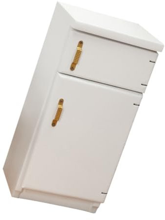 UPKOCH heladera Doble Puerta Blanca Muebles en Miniatura Decoraciones para el hogar Mini refrigerador decoración Mini Muebles de casa Mini Adorno casa de muñecas Decorar Adornos Modelo