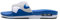 Nike Air Max Herren 1 Sneaker, Weiß, Schwarz, Neutral, Hellgrau, Königsblau, 45 EU
