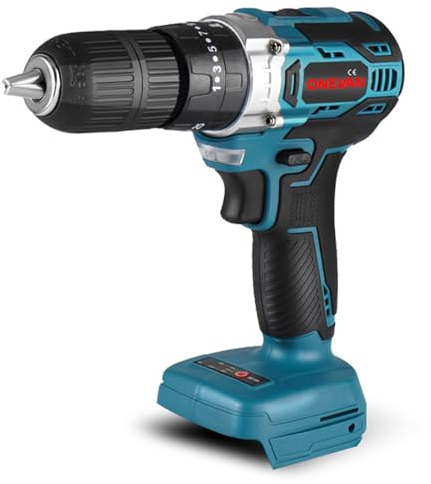 ONEVAN avvitatore a batteria, 25+3 trapano a percussione batteria per Makita 18V, 20V 54Nm tassellatore a batteria avvitatore elettrico per Fai da Te Domestico