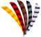 BEARPAW PRODUCTS Federn | RW Parabol 5 Zoll Barred | Naturfedern | Bogenschießen | Pfeile | Pfeilbau | Bogensport | 50 Federn |