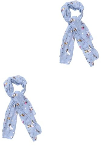 VALICLUD 2stücke Unicorn Schal Damen Langschal Mit Einzigartigem Design Leichtes Baumwollmaterial Für Anlässe Trendiges Accessoire Grün Für Frauen