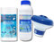 GlobaClean Pool Wasserpflege Set Multitabs 5 in 1 20g, Dosierschwimmer und Algizid - Pool Reinigung Set mit Chlortabletten für Pools