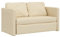Hommdiy Bodensofa mit Schlaffunktion,klappcouch mit schlaffunktion,Taupe 112x174x55 cm Stoff