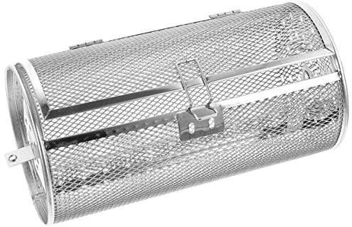 NULYLU Electric Oven Baking Cage Rotisserie Attachment for Oven Bbq Roasting Cage Rotisserie Grill Basket Metal Grilling Tool