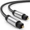 Toslink - Cavo ottico per soundbar a TV, cavo audio ottico digitale in fibra ottica S/PDIF per Samsung, LG, Sony, TV, sistemi di gioco, DVD, BRD, proiettore, PS4, Xbox a sistema Hi-Fi