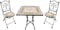 AXI Camilla Table et Chaise Bistrot, 2 Chaises 1 Table, Ensemble Bistro Extérieur, Mosaique Beige Toscane - Salon de Jardin Bistrot, Table Bistrot pour Jardin/Balcon/Terrasse