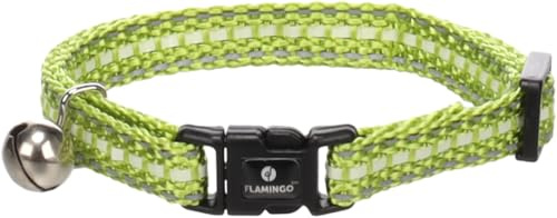 Flamingo Katze Halsband Jinxy Hellgrün 20-34cm 10mm