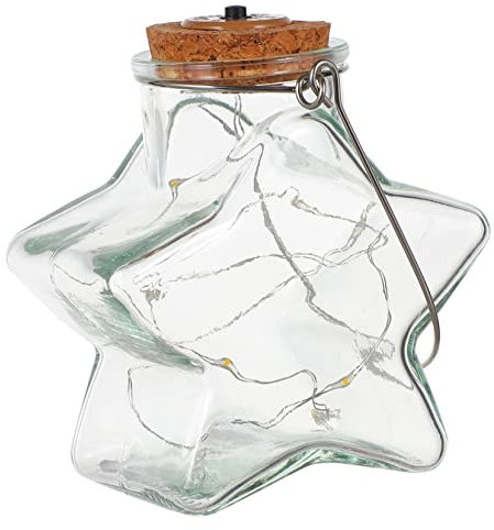 Veemoon Hängendes LED Licht im Dekorative Glasflasche mit Warmweißem Licht für Garten Hochzeit Festliche Anlässe Romantische Schaffen