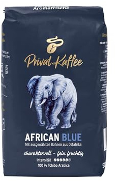 Tchibo Privat Kaffee African Blue Filterkaffee, 500g Kaffeebohnen, fein-fruchtiger Geschmack