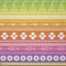 ABAKUHAUS Ethnisch Microfaser Stoff als Meterware, Zelte mit schrägen Linien, Deko Basteln Polsterstoff Textilien, 2M (230x200cm), Weiß Orange Grün
