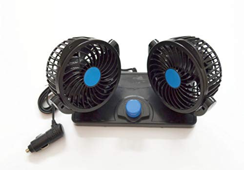 VNVIS Ventilador de refrigeración doble de 24 V y 360 grados para autobús, camión, caravana, furgoneta