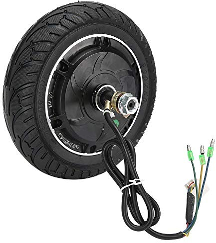 Hongzer Moteur de Roue de moyeu, Moteur sans Brosse de moyeu de Roue du Scooter électrique 8Inch avec l'accessoire Solide de véhicule à Moteur de Pneu, Facile à Installer