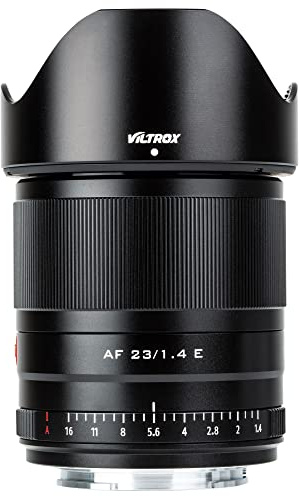 VILTROX 23mm f1.4 STM Auto Focus Lens Fixed Focus APS-C Compact Portrait Large Aperture Lens Compatible with Sony E-mount Camera A7RIV A7RIII A7III A7RII A7S A7 A9 A9II A6600 A6500 A6400 A6300