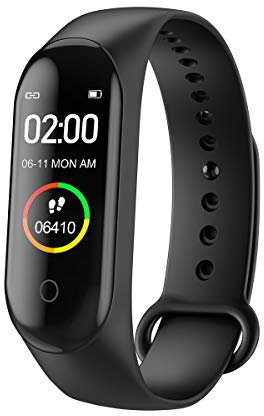 Orologio Fitness Donna Orologio Smart Watch M4 Orologio Donna Orologio con cardiofrequenzimetro, IP67 Impermeabile Pedometro Sport Braccialetto Salute Fitness