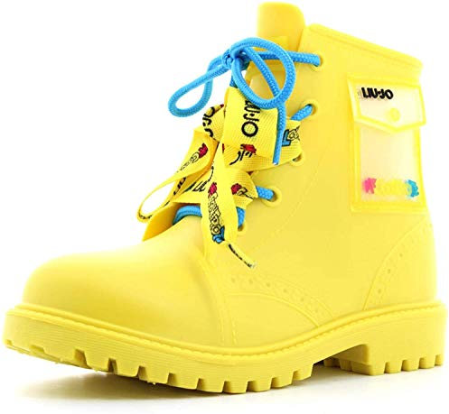 Liu Jo Me Contro Te Anfibio Rainboot 1 in Gomma Bambina Giallo 30 Taglia Europea : 30