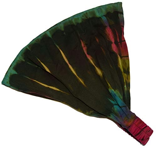 Simandra Batik Haarband Stirnband Kopfband aus Baumwolle Farbe Grün