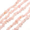 PandaHall 10 Strands Natural Rose Quartz Chip Beads 5-8mm Crushed Irregular Chips Stone Beads Natural Stone Healing Crystal Loose Beads for Jewelry Making Necklace Bracelet Ring