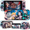 DLseego Skins Decal Vinyl für Switch, Anime Full Set Schutz Faceplate Aufkleber Mehrfarbig Pastell Cartoon Wrap Cover Case Kompatibel mit Switch Konsole Joy-Con Dock- Junge und Mädchen