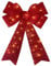 Large Red Bow for Christmas Decoration with 30 Warm LED Lights Ribbon Double Bows, Upgraded Xmas Bows for Christmas Tree Topper Ornaments Christmas Decoration Christmas Tree Wreaths Decoration, Red
