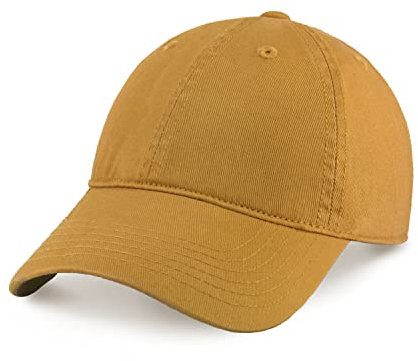 CHOK.LIDS Baseball Cap Papa Hut für Männer und Frauen Baumwolle Low Profile Einstellbare Polo gebogen Krempe (Bräunen)