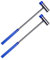 2PCS Dual Head Small Hammer Plastic Metal Head Jewelry Mallet Tuning Hammer Multi-Head Craft Hammer Mini-Miniature Hammer for Eating Walnut and Jeweler (Blue)