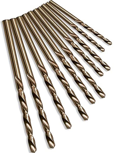 SPORTARC 10pcs HSS M35 Cobalt Drill Bit 1mm 1.5mm 2mm 2.5mm 3mm used for Stainless Steel