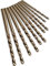 SPORTARC 10er Set HSS M35 Kobaltbohrer, 1 mm bis 3 mm, für Edelstahl und Metall