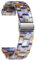 BINLUN Harz Uhrenarmband für Damen Herren 12mm 14mm 16mm 18mm 20mm 22mm,Ersatz Uhrenarmbänder Faltschließe Schnellverschluss für Smartwatch,14 Farben Licht Mode Hautfreundliche Armband in 3 Schnallen