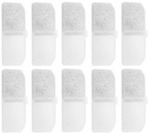 UKCOCO 10stücke Pet Fountain Filter Aktivkohle Wasserreinigungsfilter Für Haustier-trinkbrunnen Ionenaustauschharz Für Weicheres Wasser Geeignet Für Katzen Und Hunde