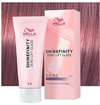 Wella Shinefinity Deep Cherry 04/65 Castaño Medio Violeta 60ml - coloración demi-permanente