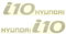 Hyundai 9999Z057045 Dekorfolie i10 Schriftzug Folie, grau