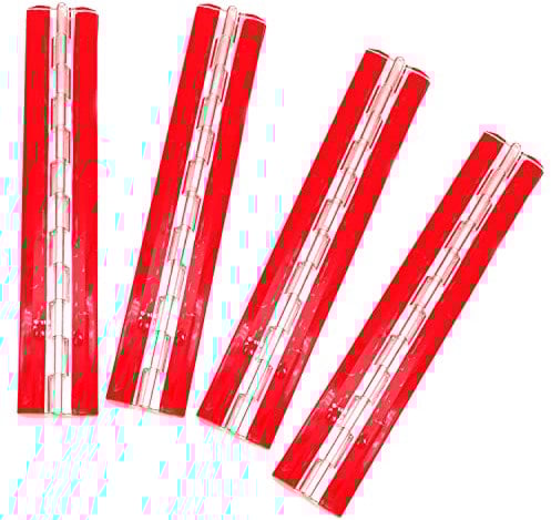 Acrylic Hinge 300mm Continuous Piano Hinges 1.18 Transparent Plastic AcrylSelf-Adhesive, for DIY Box, Aquarium,Golf cart Tray,Display Stand Etc.Adhesive