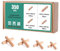 Faankiton Tasselli in Legno, Scanalate in Legno, Perni di Legno Duro Perno Scanalato, Spine Legno per Progetti di Artigianato di Mobili e Fai Da Te (350 Pezzi 6 x30mm;8 x30/40mm;10x40mm)