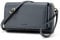 Peacocktion Damen Umhängetasche, Kleine Crossbody Taschen Schultertasche, Handgelenkstaschen Geldbörse mit Crossbody und Handgelenk 2 Riemen, Handytasche zum Umhängen mit Kartenhalter, 01-Dunkel Grau