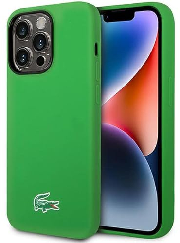 Lacoste LCHMP14LSLON Hülle für iPhone 14 Pro 6.1 Grün hardcase Silicone
