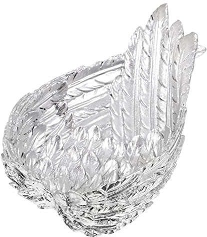 Warmhm Basis Aus Kristallkugel Kugelständer Glas Hamsa-handdekor Halter Für Eierständer Halter Für Kristallkugeln Kristall-Diamant-ständer Edelstein-eierständer Harz Flügel Standfuß