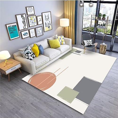 RUGMRZ Antirutsch Teppich Minimale Anti-Rutsch Schlafzimmer, schmutzabweisend mädchenzimmer Teppich Mehrfarbig spielteppich Bedroom Decor Teppich antirutsch Teppich Balkon Outdoor Teppich300x400CM
