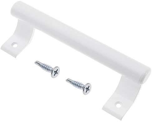 VGOL Tirador de puerta corredera de aleación de aluminio, tirador de puerta de jardín, moderno accesorio para puertas de granero, puertas de armario, puertas de garaje, color blanco