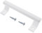 VGOL Tirador de puerta corredera de aleación de aluminio, tirador de puerta de jardín, moderno accesorio para puertas de granero, puertas de armario, puertas de garaje, color blanco