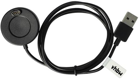 vhbw stazione di ricarica USB compatibile con Garmin Forerunner 245M, 255 Music, 255 smartwatch - Docking station con cavo di ricarica, 100 cm nero