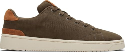 TOMS Men's TRVL LITE 2.0 Low Sneaker, Canteen Recycled Cotton Twill, 8 UK