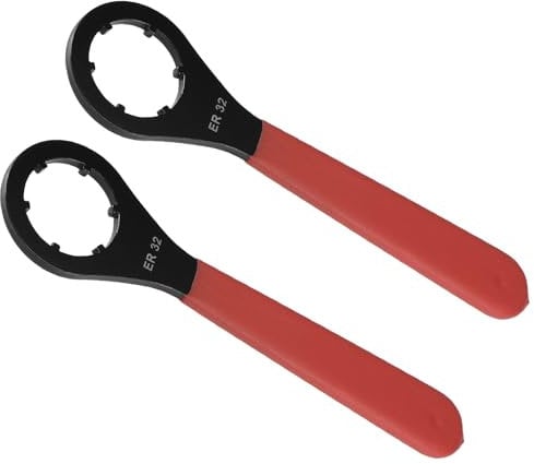 CoCud O-Typ Schraubenschlüssel, ER32 Typ, Spannmutter-Schlüssel - (Anwendungen: Drehmaschine ER32UM Spannmutter), 2 Stück
