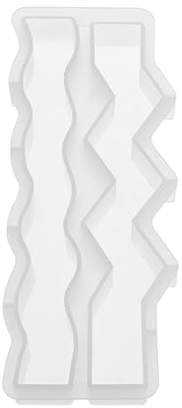 GLOREX 6 9732 093 - Kerzen-Gießform aus Silikon, Motiv: Welle Zickzack, ca. 23 x 2,8 x 2,5 cm, stabile Silikongießform, zum Ausgießen, wiederverwendbar