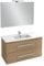 Jacob Delafon Meuble Vasque 100 cm Ola Up chêne avec Miroir et Spot