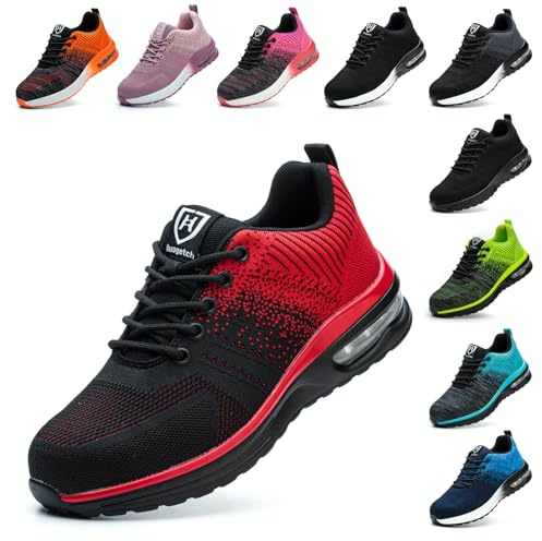 Baofular Scarpe Antinfortunistiche Uomo Donna Leggere Scarpe da Lavoro Comode Scarpe Sicurezza Antiscivolo Traspiranti