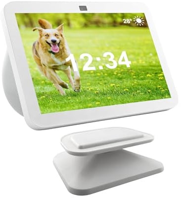 Sintron Smart Display Verstellbarer Ständer für Shᴏw 8 (3. Gen.), Magnetische Ständer Halterung für Shᴏw 8 mit 360-Grad-Drehung, Neigefunktion & Rutschfester Basis (Weiß), Kompatibel mit iPhone-Modell