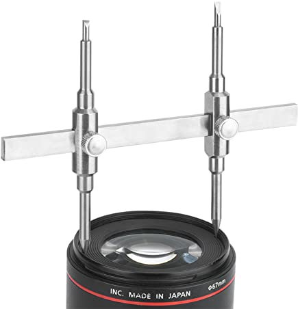 Objektivschlüssel, Doppelspitzen-Kameraobjektiv-Reparaturschlüssel, Wartungsschlüssel, Offenes Werkzeug-Set, 10–130 Mm Objektiv Zerlegen