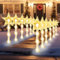 MaxAwe 12 Stück Stern Lichterketten LED Außen, 8 Modi 48 LED Garten Leuchtstäbe Stern Beleuchtet, Wasserdicht Weihnachtsweg Marker Weihnachtssbeleuchtung Deko für Außen und Innen Garten Weihnachten