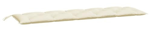 vidaXL Gartenbank-Auflagen 2 STK. Cremeweiß 180x50x7 cm Oxford-Gewebe